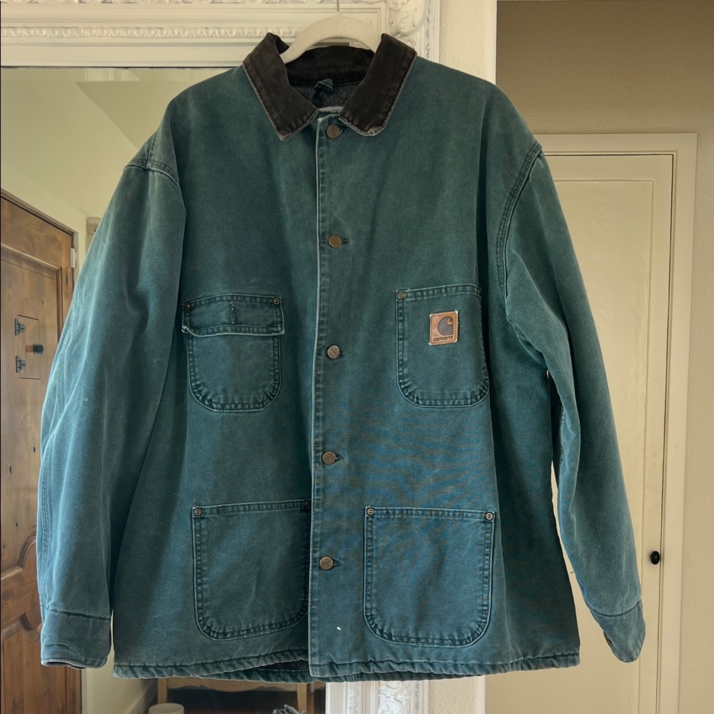 Carhartt Blanket Lined Chore Jacket - Green XXL